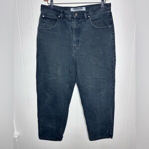 Vintage Anchor Blue Relaxed Baggy Black Jeans 90s Y2K